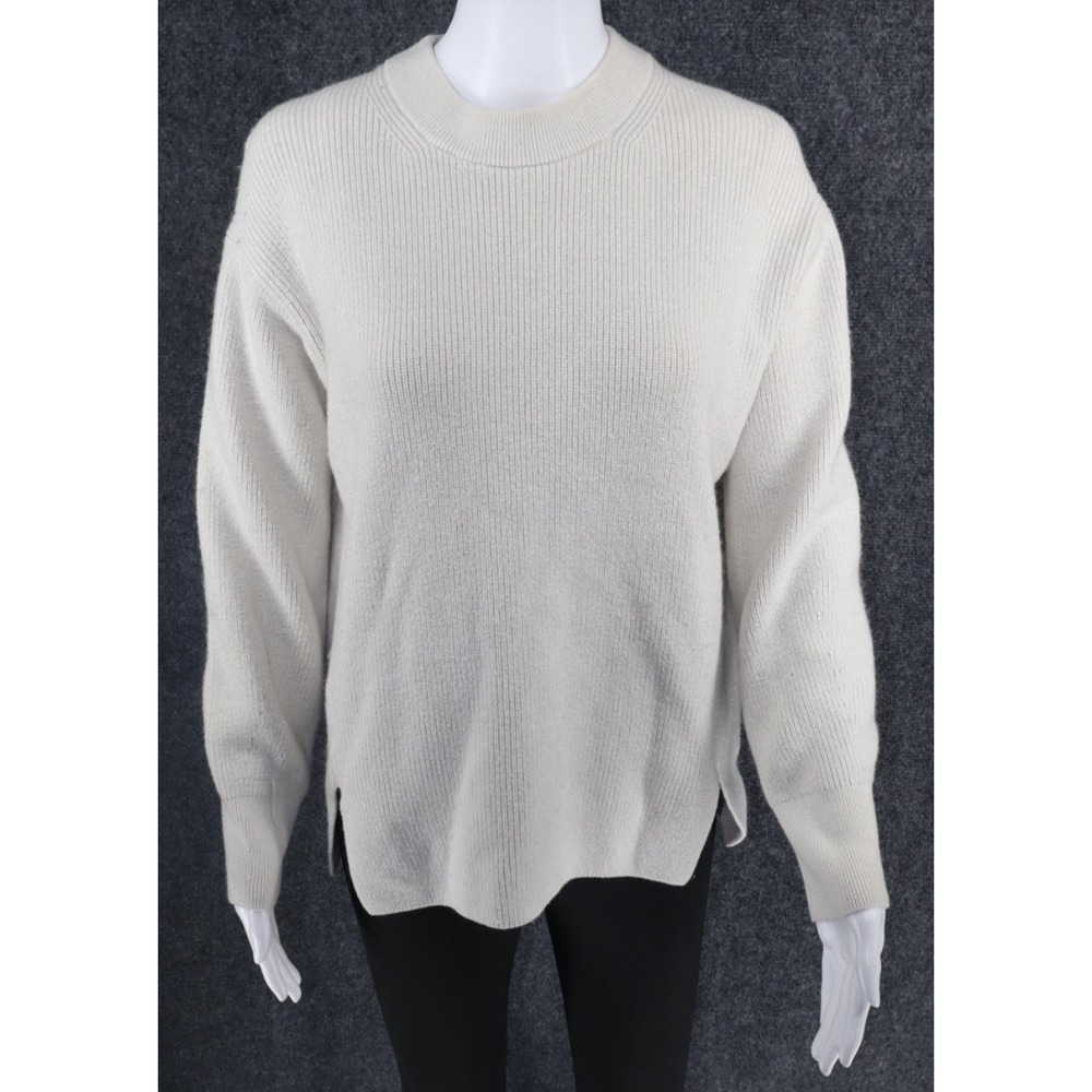Lululemon Sweater Women 4 Beige Merino Wool Blend Relaxed‎ Fit Pullover